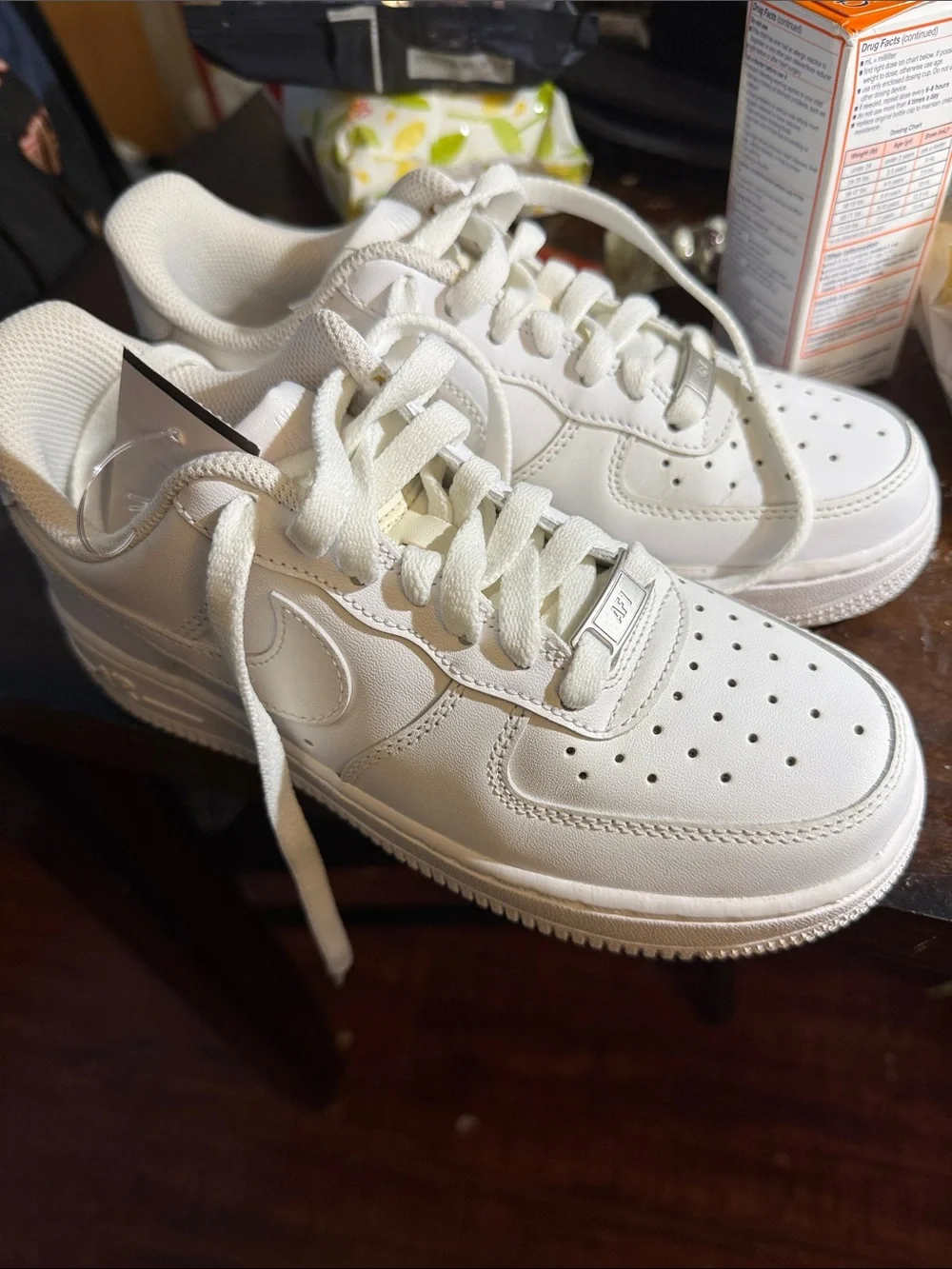 Nike White Low-Top Leather Sneakers